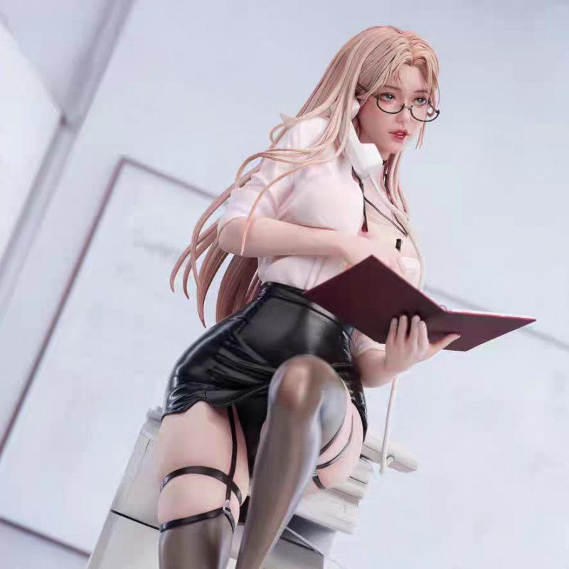 Beautiful Girl Private Secretary Figure Second Play Animation Two-dimensional Doll Sexy Bunny Desktop Chassis Ornament