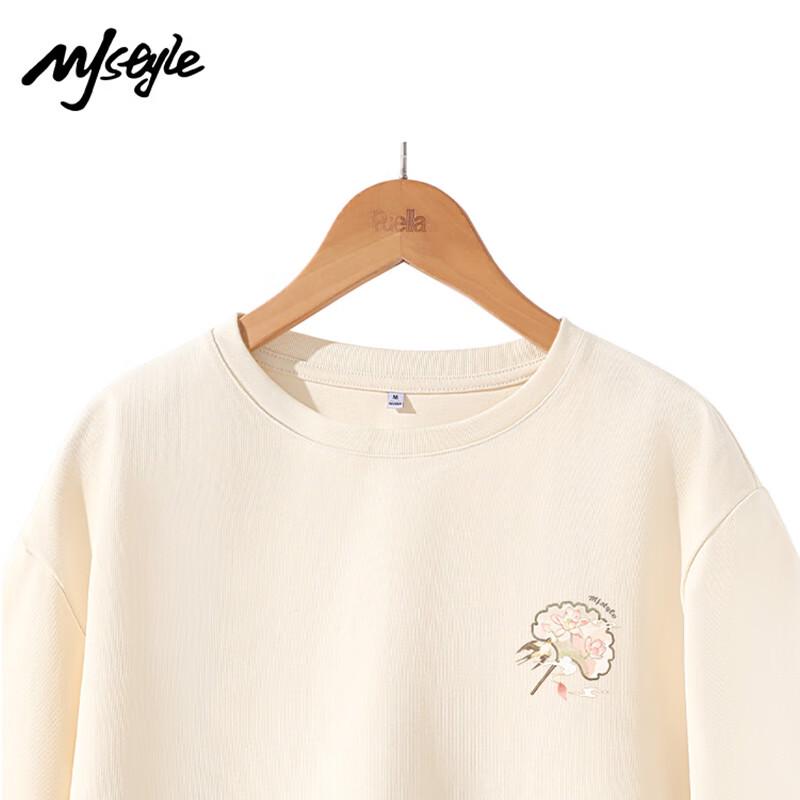 Women's 100% Cotton Loose Fit Printed Short-Sleeve T-Shirt