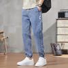 Jeans Men's Autumn New Trendy Versatile Loose Foot Tie Trendy Brand Elastic Waist Pants Men's Spring and Autumn