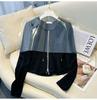 2023 Korean Style Women's Slimming Short Hooded Sweatshirt with Double-Headed Zipper