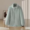 Furry Cotton Padded Jacket for Women Autumn Winter Warm Coat Korean Style Thick Outerwear