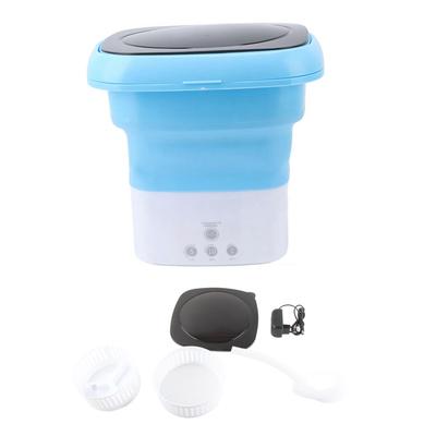 Mini Faltbare Waschmaschine Mini Tragbarer Eimer Waschmaschine mit Ablaufschlauchadapter für Babykleidung