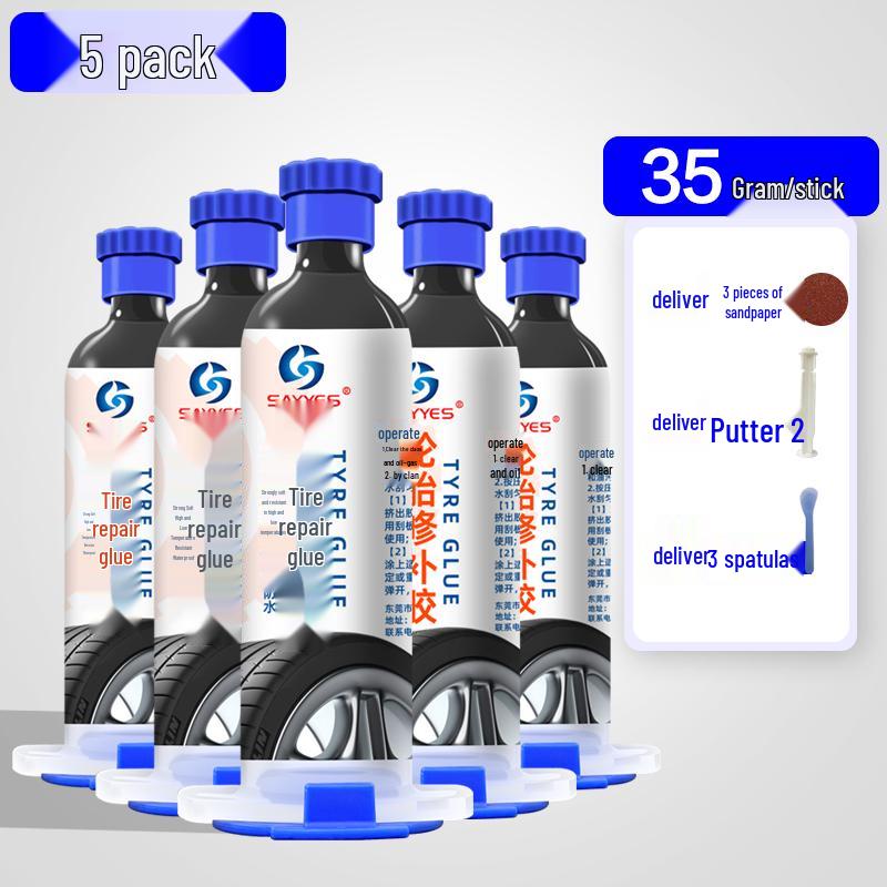 Flexible Tire Repair Glue for Sidewall Damage and Cracks