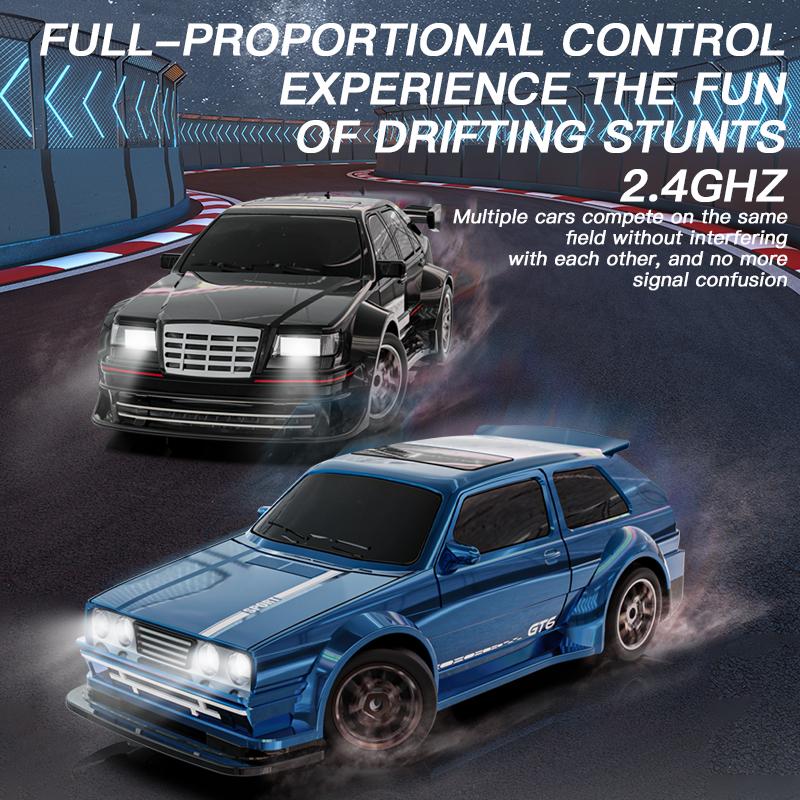 1:43 High Speed RC Drift Car 2.4G 4WD Remote Control Racing Car With Gyroscope & Lights Competition Race Car Boys Toy