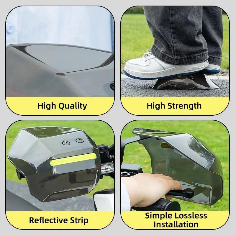 Motorcycle Handle Windshield Handguards Windshield Hand Guard Protector Handlebar Wind Protection Shield Motorcycle Accessories