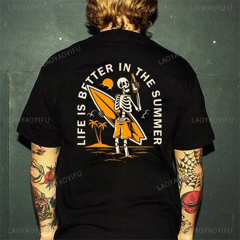 Horror Devil Dark Punk Skull Graphic Tshirts Harajuku Retro T Shirt Unisex Black White Casual Tee Summer Oversized Tee Camisetas