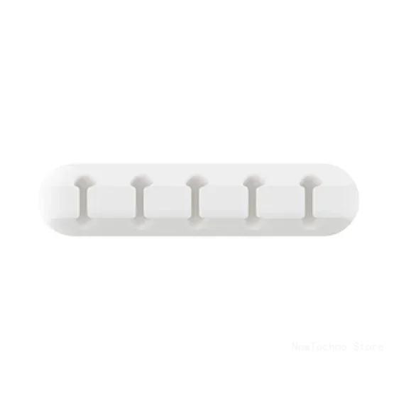 Organiseur de câbles en silicone, enrouleur de câbles USB, organiseur de bureau, clips de rangement, support de câbles pour souris, casque, fil