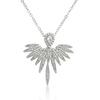 RAKOL Korean Style Fresh Floral Bridal Jewelry Set - Women's Zirconia Micro-Paved Earrings & Necklace