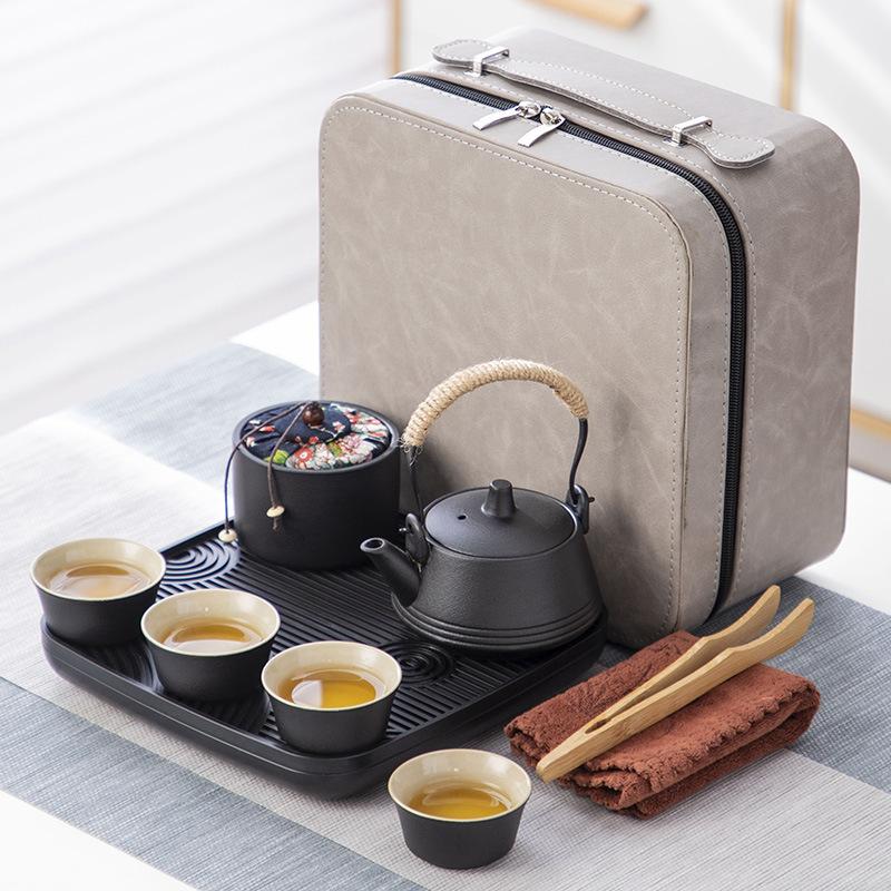 Portable outdoor travel tea set with gifts Business company high-end gifts