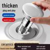 Universal Ceramic Pop-Up Basin Drain Stopper