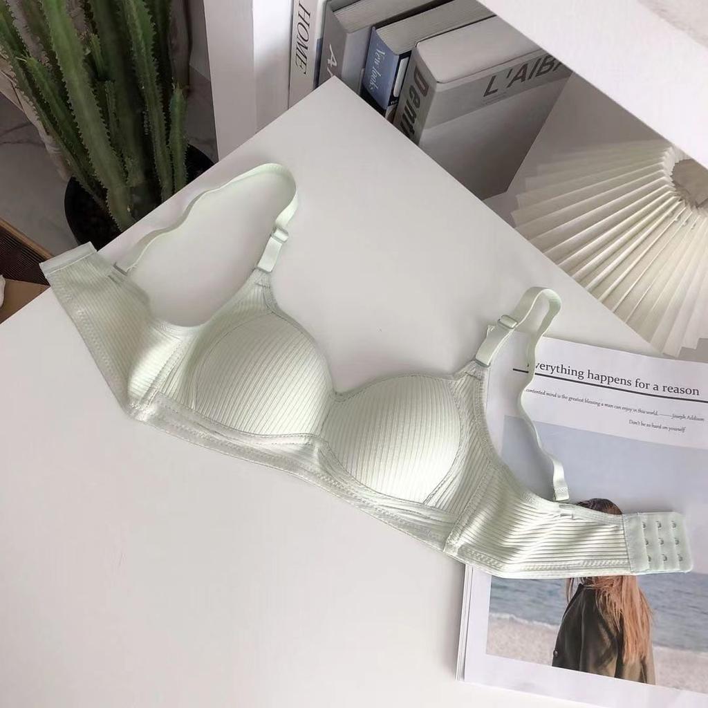 New Student Bra Seamless Sexy Sleep Underwear Women's Small Breasts Gather Without Steel Ring Upper Support Underwear Breathable
