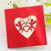 Cupid's Heart 3-D for Pop Up Valentine’s Day Card Happy Anniversary for Her Date
