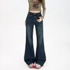 Jeans Donna a Vita Alta Retro Svasati - Snellenti, Gamba Dritta, Vestibilità Larga, Stile Casual per il 2026