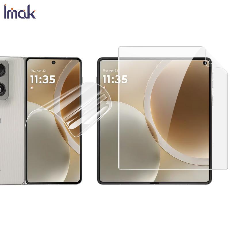 

For Moto Razr Fold 5G Glass IMAK Anti-peeping Hydrogel Film 3th Generation Main Screen + Second Screen 1 Set Package Moto Razr Fold 5G