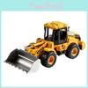 Inertia Construction Vehicle With Articulating Alloy Bucket For Kids Educational Play