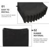 2 Pcs Rubber Anti Slip Ladder Foot Covers Wear Resistant Floor Protectors Easy Install Replacement Folding Feet Stabilizer Pads