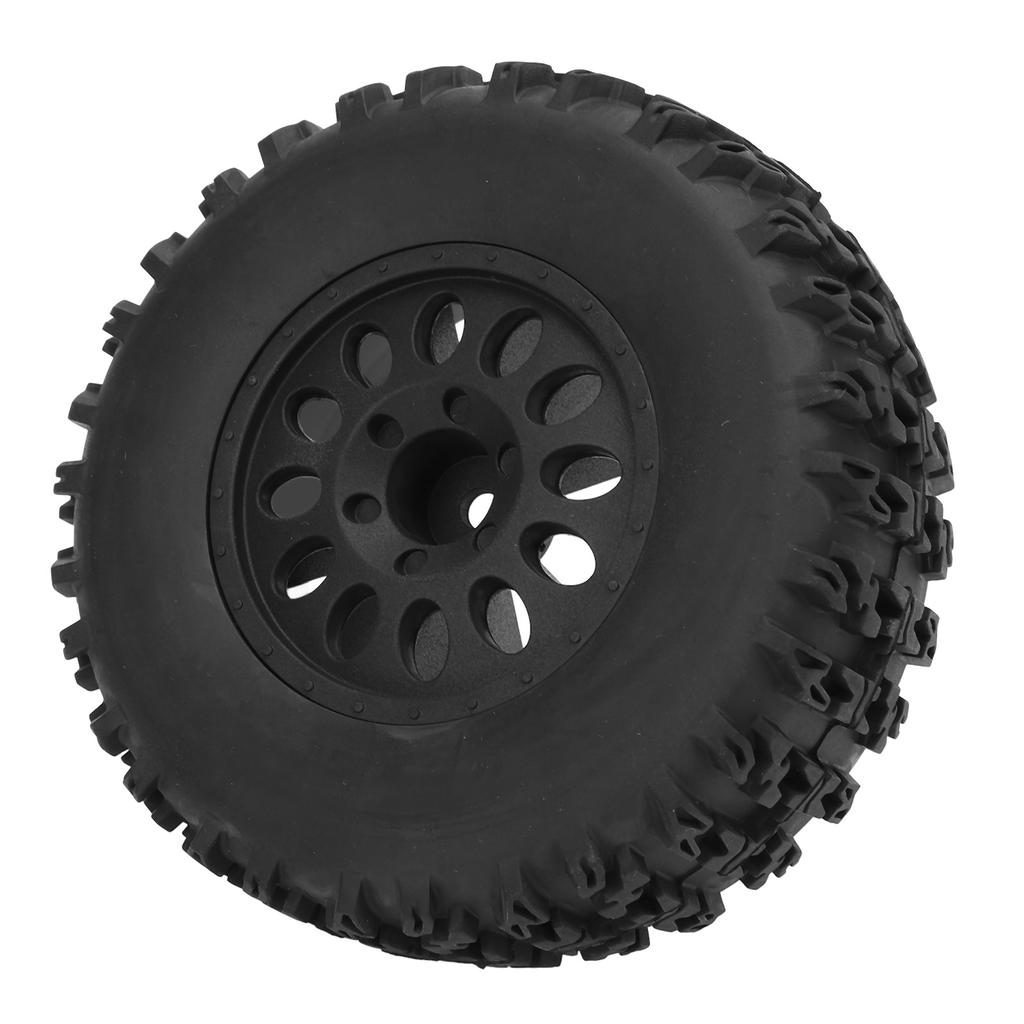 4 Pcs 1/10 RC Wheels 110mm Diameter 45mm Width 12mm Connector Rubber Plastic RC Short Course Trucks 