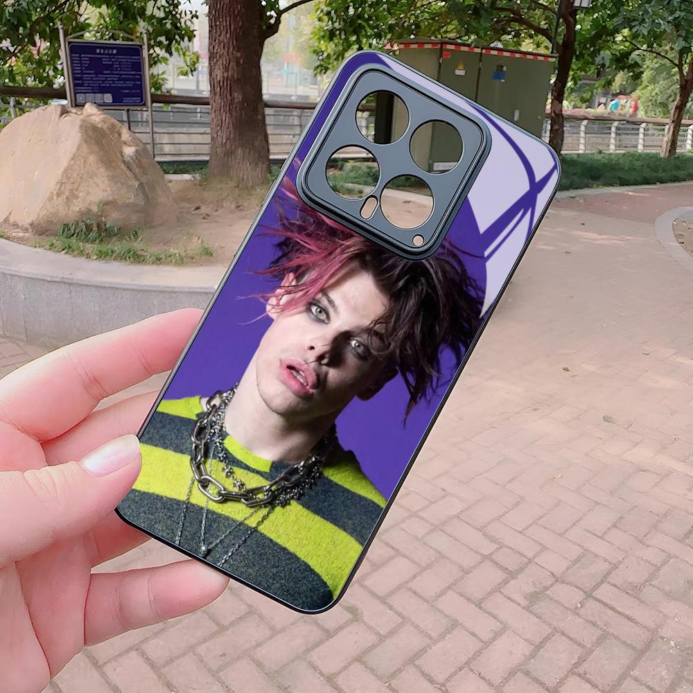Yungblud Strawberry Lip Phone Case for Xiaomi Redmi Note 14 13 12 14c 13c 13x A5 A3 A2 Pro Plus Glass Cover