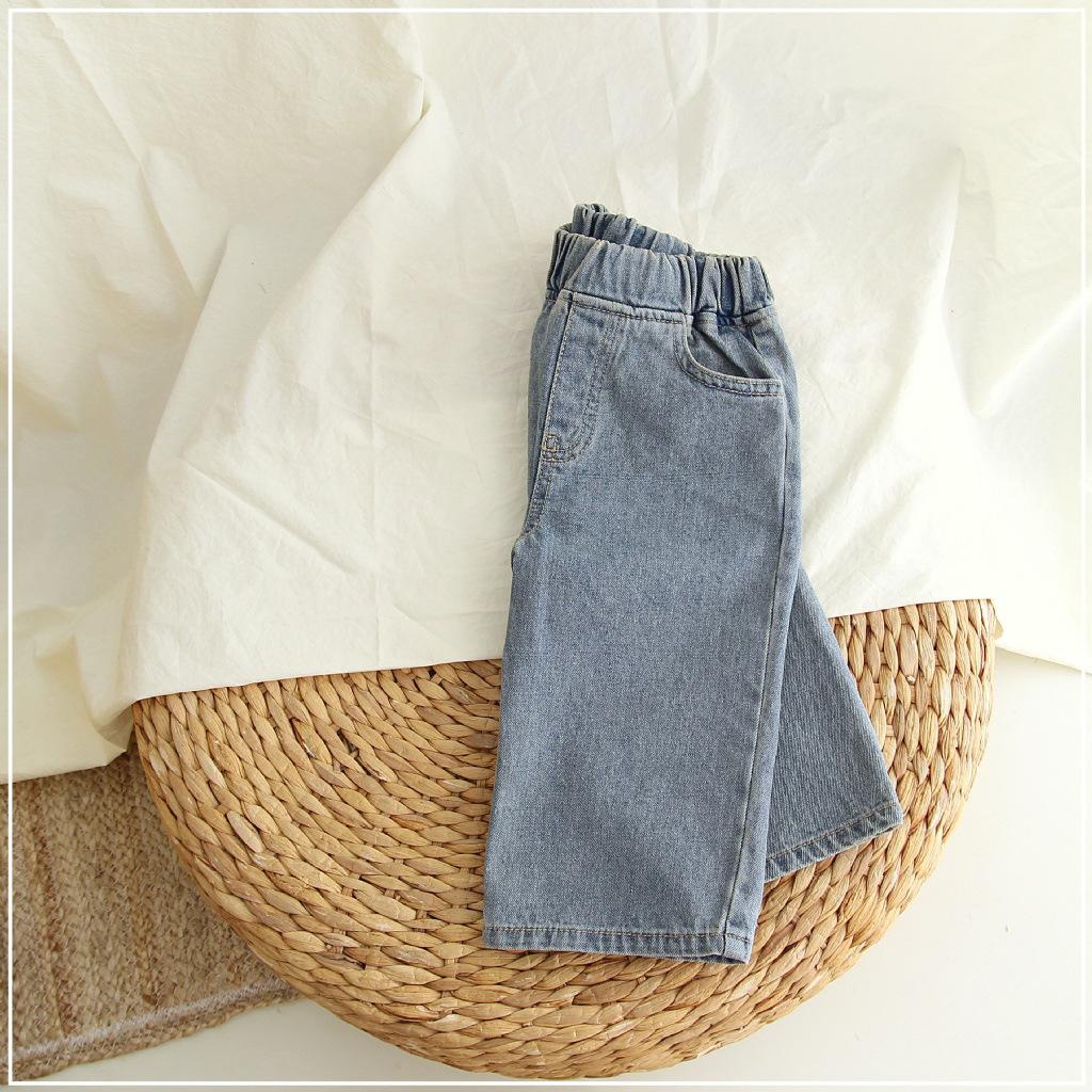 Spring Children's Pants Autumn Boy's Denim Soft Jeans Casual Girls Pants Kids Straight Jeans Trousers