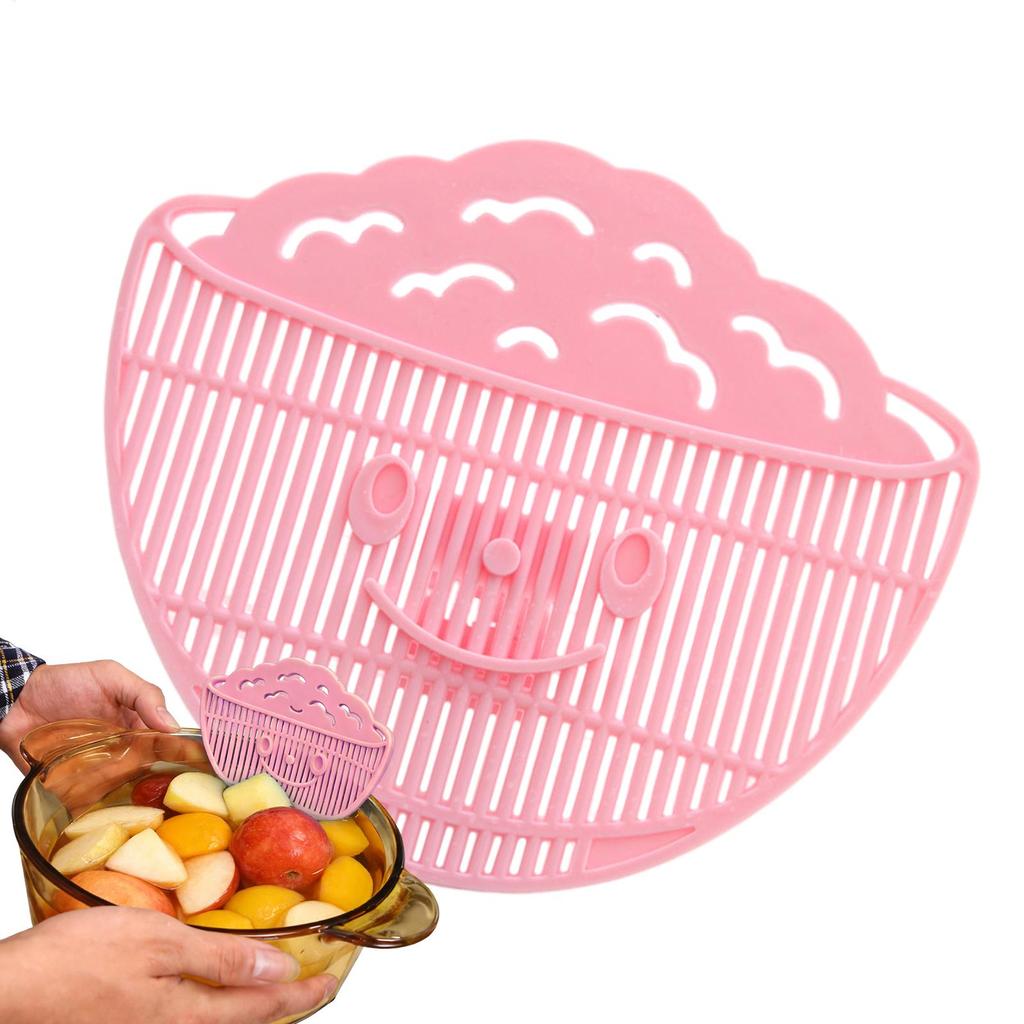 Pan Pot Strainer Multifunctional Portable Strainer Pasta Spaghetti Practical Draining Tool Pot Strainer Pan Drainer Kitchen Tool