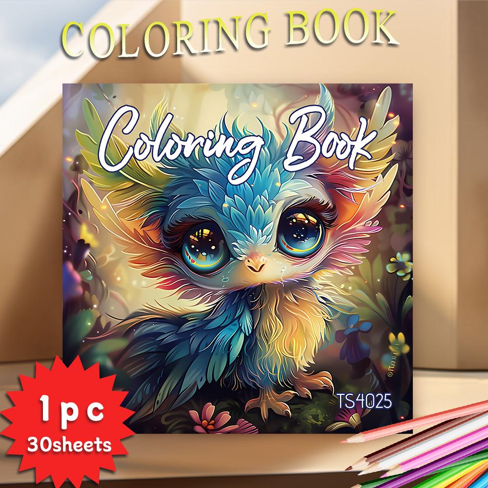 

1pc, Teen Girls Coloring Book - Teen Coloring Book - 30 Sheets, 8.3x 8.3in, For Adult Stress Relief, Christmas, Halloween Gifts