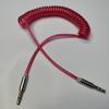1.5m Spring AUX Audio Cable, 3.5mm Male-to-Male, Retractable Car Connection