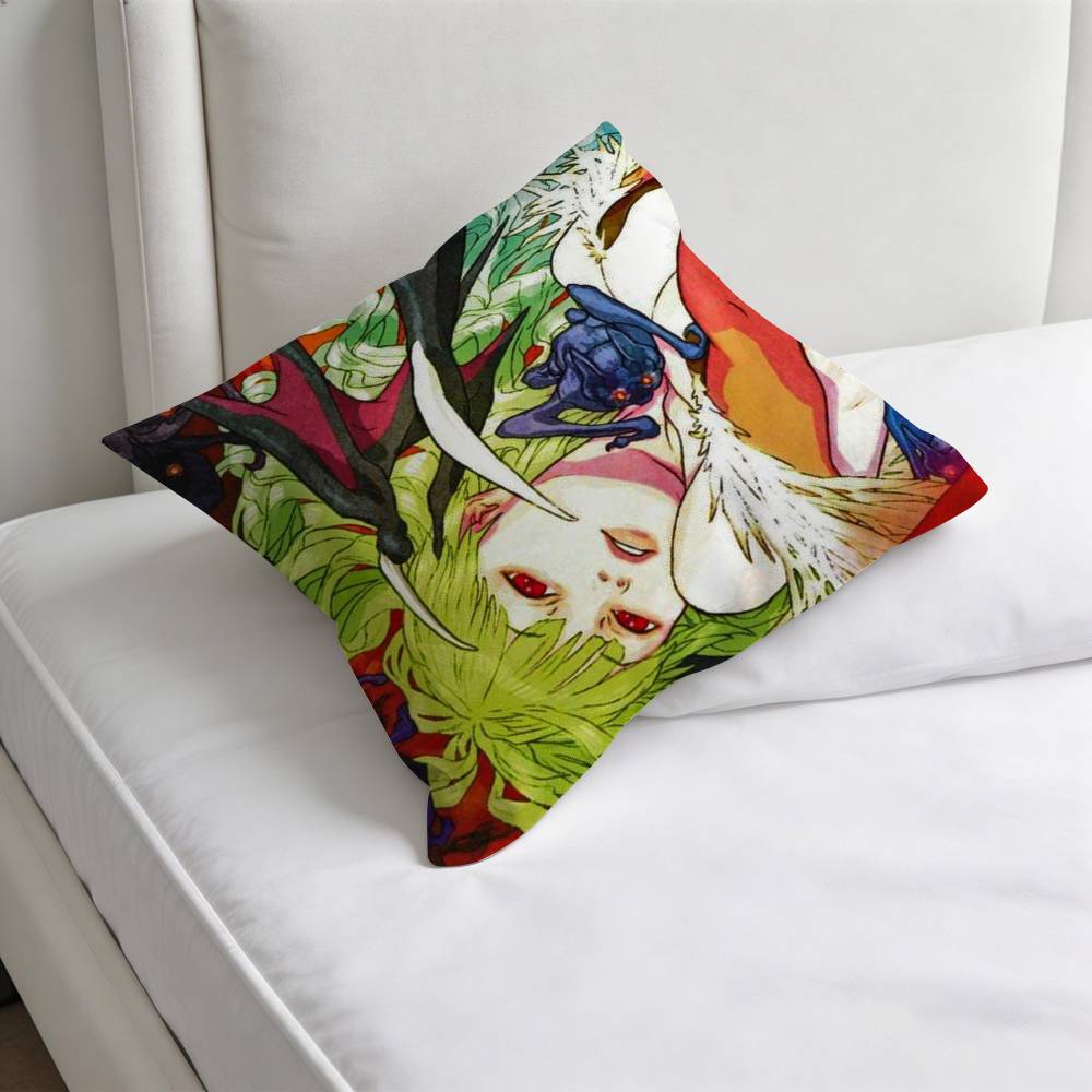 MMorrigan AAenslands Square Pillow Cover Decorative Throw Pillow Case for Sofa Couch Bed Home Car Living Room Decoration