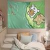 Cute Line Puppy Tapestry Wall Hanging Tapestry Art Deco Blanket Curtain Hanging At Home Bedroom Living Room Decor