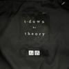 UNIQLO Theory Collaboration Down jacket S Navy x black Switching theory Women Used