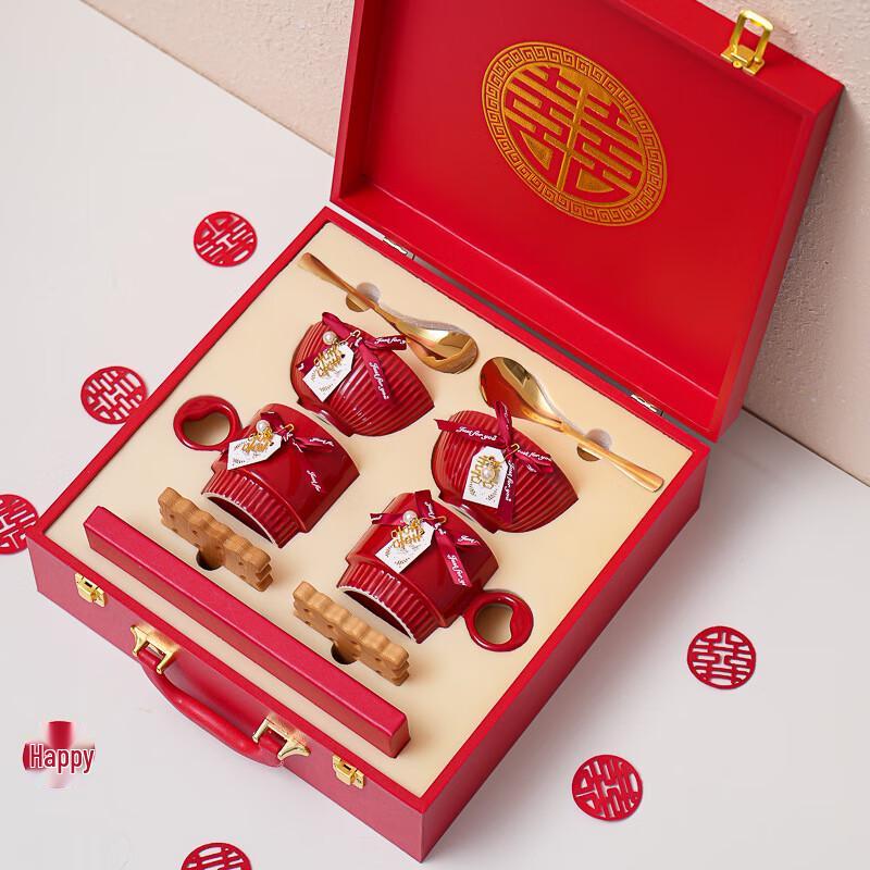 OIMG Heart-to-Heart Ceramic Tableware Wedding Gift Set