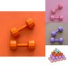Colorful Rubber Coated Dumbbells Set For Fitness And Body Sculpting For Women