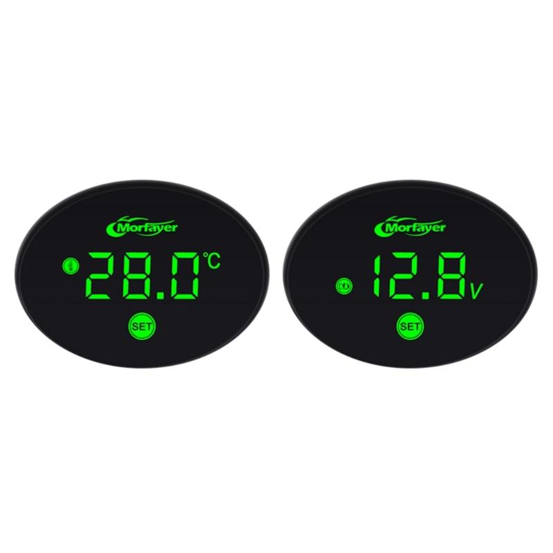 Voltages Gauges Dust-proof LED Watch Digital Display Panel Meter for Motorcycles