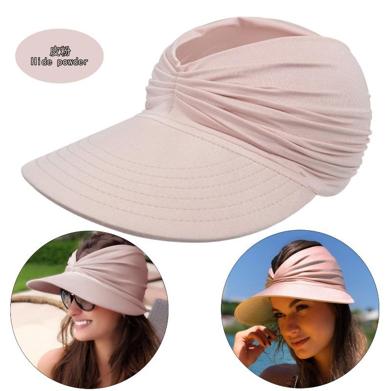 Beach Sun Hat Women's Empty Top Hat 50 + Sun Protection Hat Women's Outdoor Sports Hat