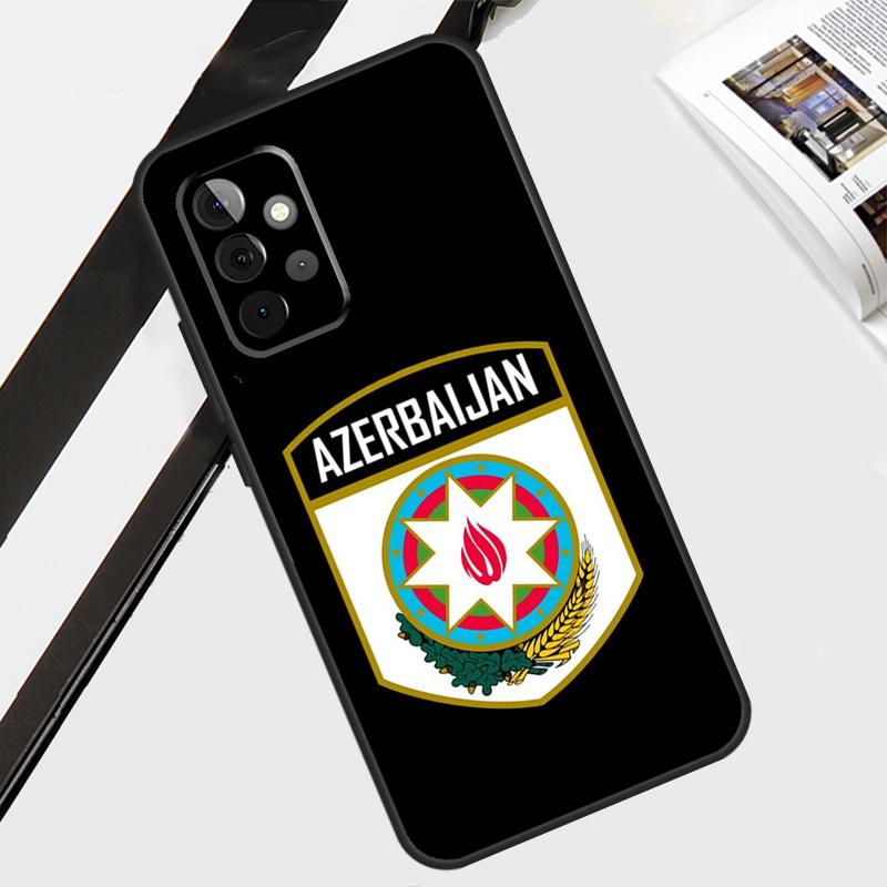 Azerbaijan Flag Coat of Arms Case For Samsung Galaxy A55 A35 A15 A56 A36 A26 A16 A06 A54 A34 A14 A12 A22 A32 A52 A13 A53