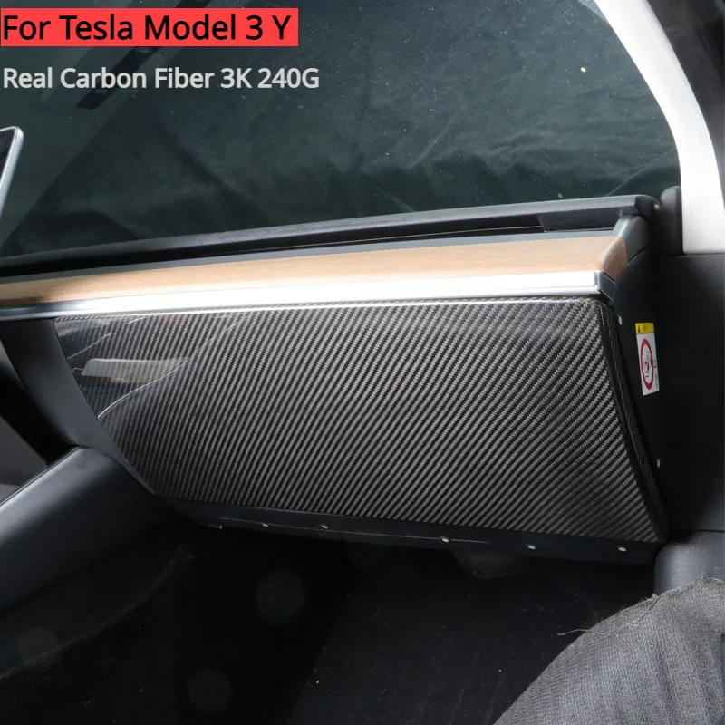 

Real Carbon Fiber for Tesla Model 3 Y Glove Box Shell Dry Carbon 3K 240G Handmade Glove Box Cover LHD Model Y 2024 Accessories