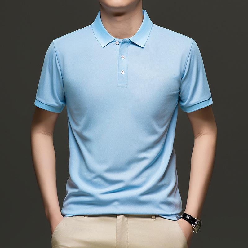 Herren Revers Kurzarm Poloshirt Business Casual Herren T-Shirt Kleidung, Günstiger Antrieb Dnu