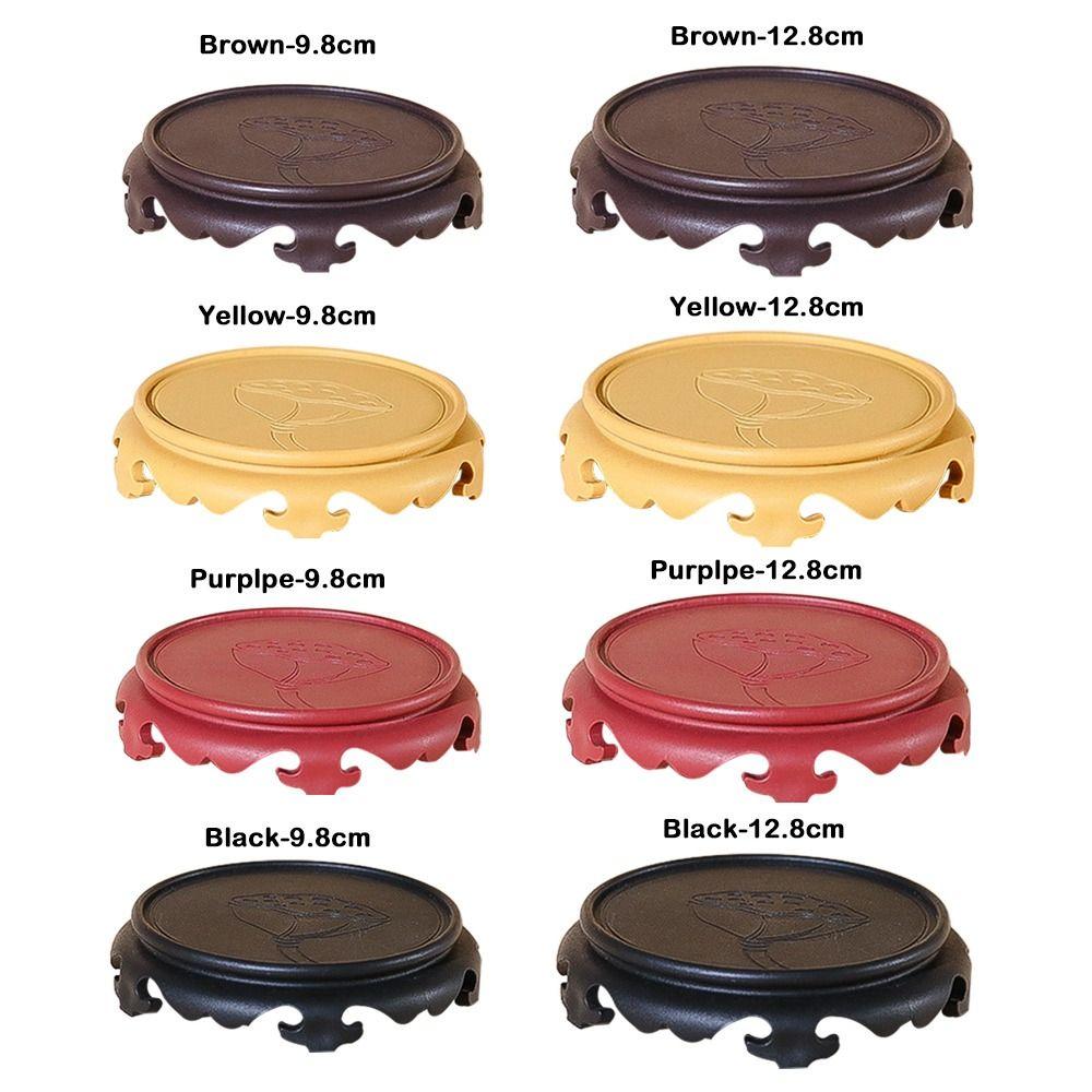 Circular Flower Pot Tray Solid Color Fish Bowl Decoration Stand New Flowerpot Base  Home