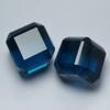 103.20 Ct A++CERTIFIED Cube Cut Loose Gemstone Pair Big Size Rare Teal Sapphire V-88