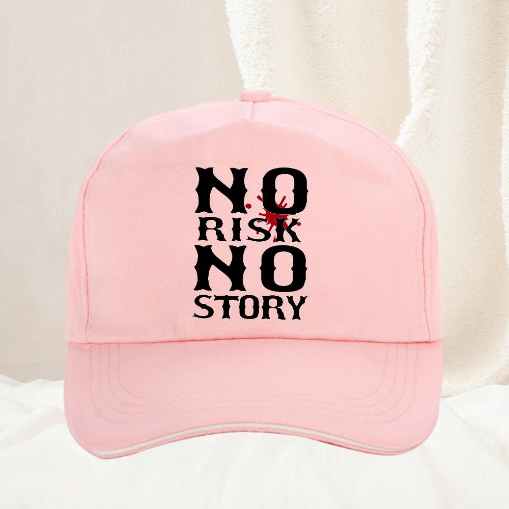 no risk no story Unisex Baseball Caps Spring and Autumn Outdoor Adjustable Casual Hats Unisex Women Golf Snapback hat