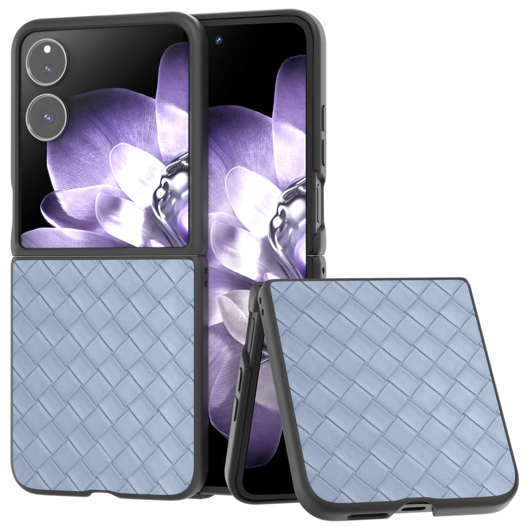 Für Xiaomi Mix Flip 5G Hülle Gewebte Textur PU-Lederbeschichtete PC Handyhülle