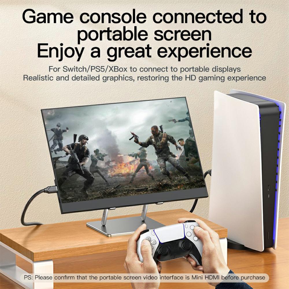 MINDPURE AD016 1.5m Mini HDMI To HDMI 4K HD Video Monitor Projector TV Connection Cable