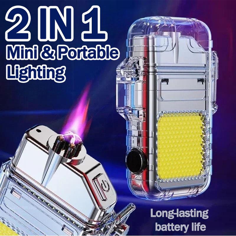 Waterproof and Windproof Flashlight USB Rechargeable Portable Outdoor Camping Lighting Tool Men's Gift Surprise Gift