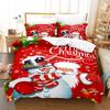 3D sada povlečení pro šťastný nový rok Vánoční povlak na přikrývku 2/3 kusy DE200 * 220 vánoční dekorace s atmosférou Luxusní bytový textil Vánoční dárek