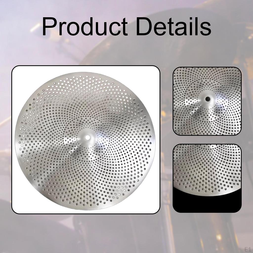 Alloy Mute Cymbal for Quiet Drumming , Ideal