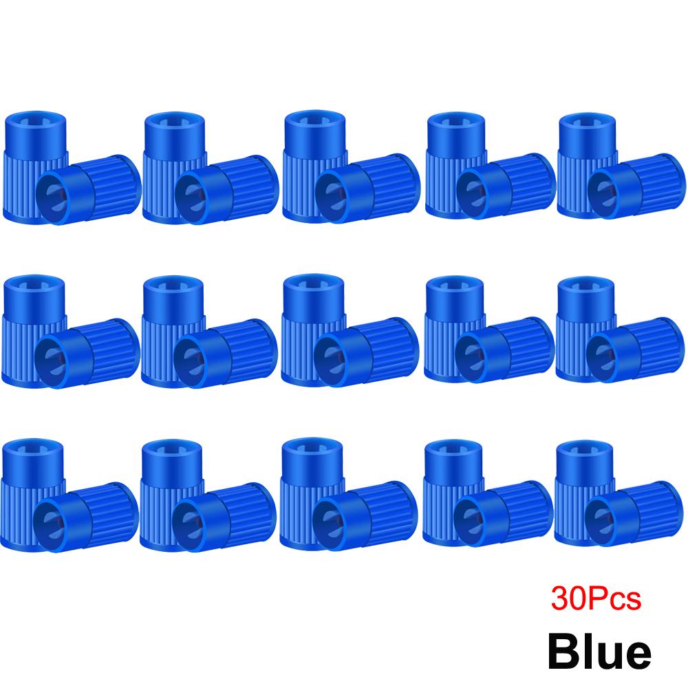 Plastic Tire Valve Caps Built-in Valve Core Remover Tool Universal Stem Covers for Cars Bike and Bicycle Trucks Motorcycles Valve Stems 1