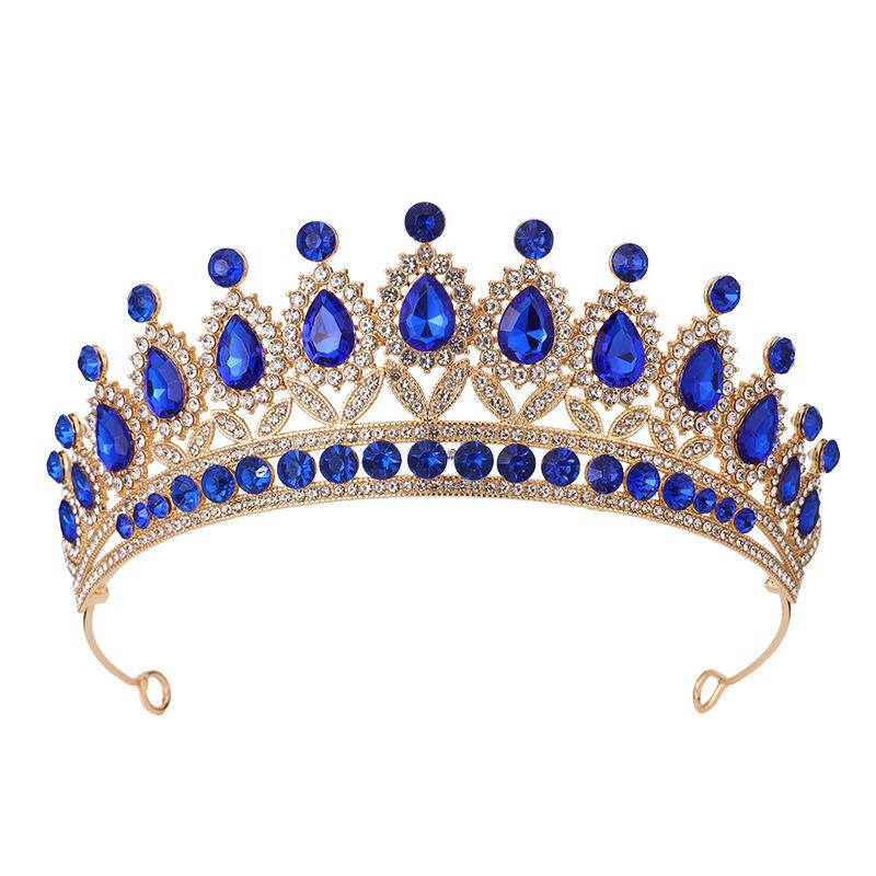 Baroque Retro Black Luxury Crown Bridal Tiara Wedding Dress Birthday Queen Crown Cake Crown