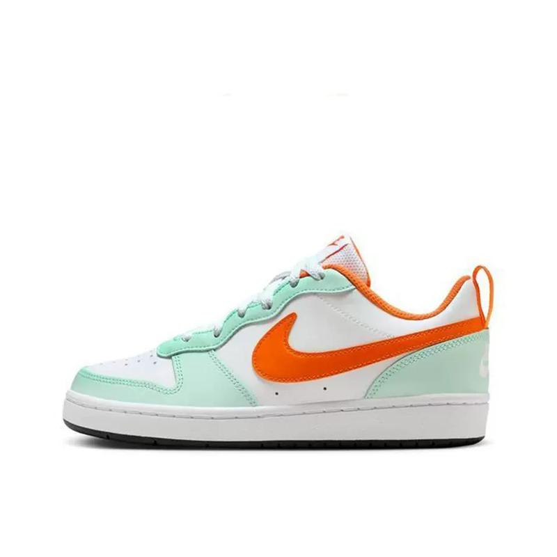 

Nike Court Borough Low 2 Mint Foam Safety Orange GS Sneakers FN3687-181 38.5