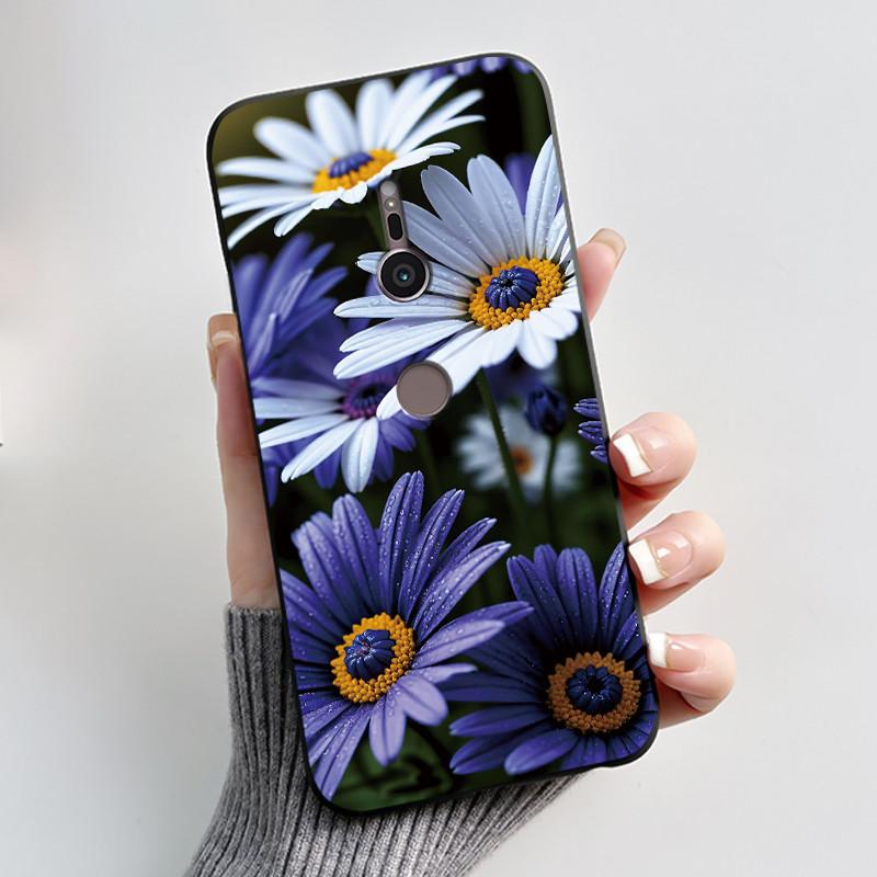 Trendy Milk Tea Rabbit Printed Case For Sony Xperia XZ2/SO-03K Black Case For Sony Xperia XZ3/SO-01L Anti-scratch Soft Shell