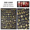 Glitter Snowman Christmas Nail Stickers - Flat Back Adhesive for DIY Nail Art