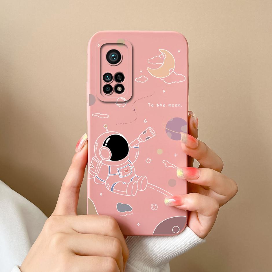 For Xiaomi Mi 10T Pro 5G Case Matte Silicone Shell For Xiaomi10T Pro 5G Sweet Girls Butterfly Cartoon New Design Fashion Funda